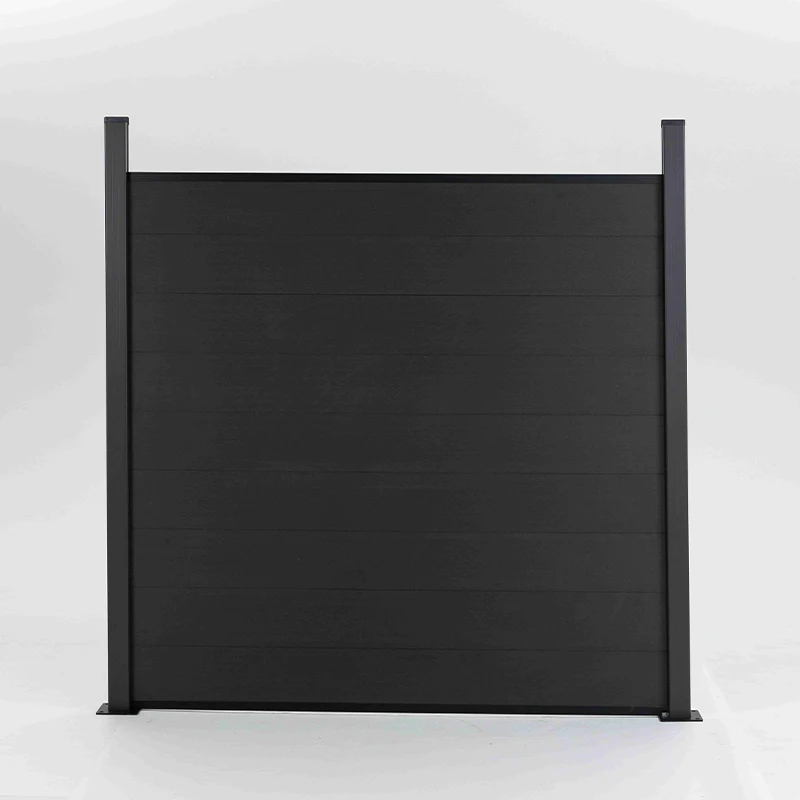 Factory Sale Fireproof Wood Plastic Composite Fence Privacy Garden Fence Outdoor