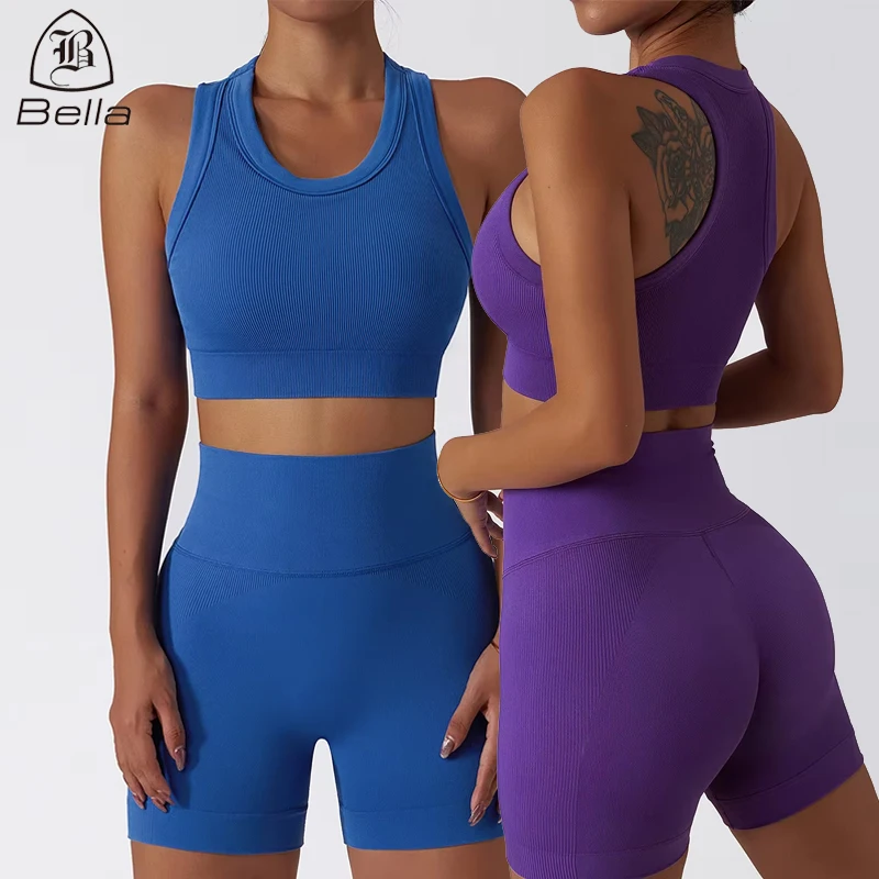 Спортивный женский бюстгальтер Ropa deportiva с пользовательским логотипом, дышащий эластичный бесшовный удобный бюстгальтер для фитнеса, женский спортивный бюстгальтер