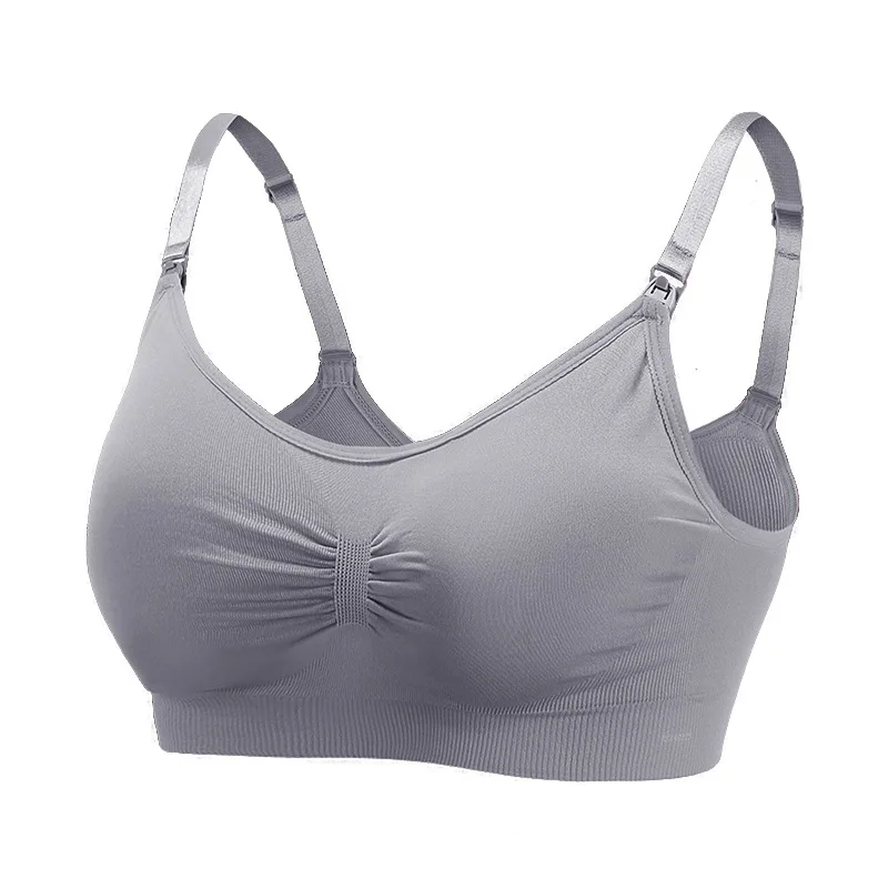 High Quality Best Amazon Hot Selling Front Closure Maternity Spandex Plus Size Pump Breast-feeding Nursing Bra Maternity
