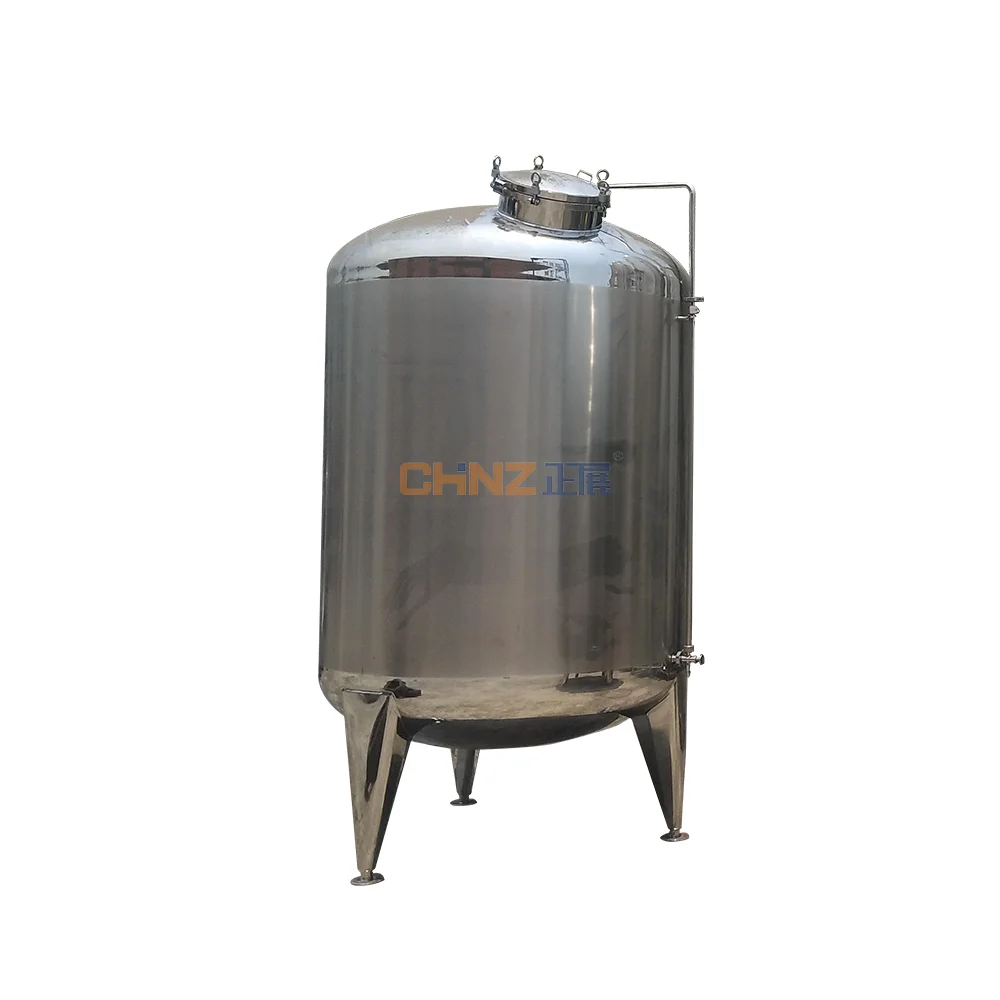 Factory price stainless steel thermal insulation or single layer storage tank for milk/water/wine/beverage