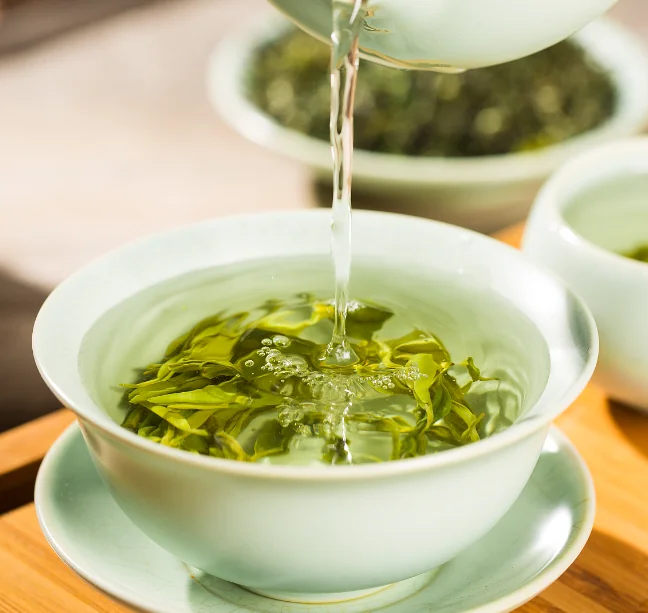 2023 New Organic Top Grade Best Quality Factory Directly Supply  Natural Chinese Wulv Green Tea Scented Green Tea