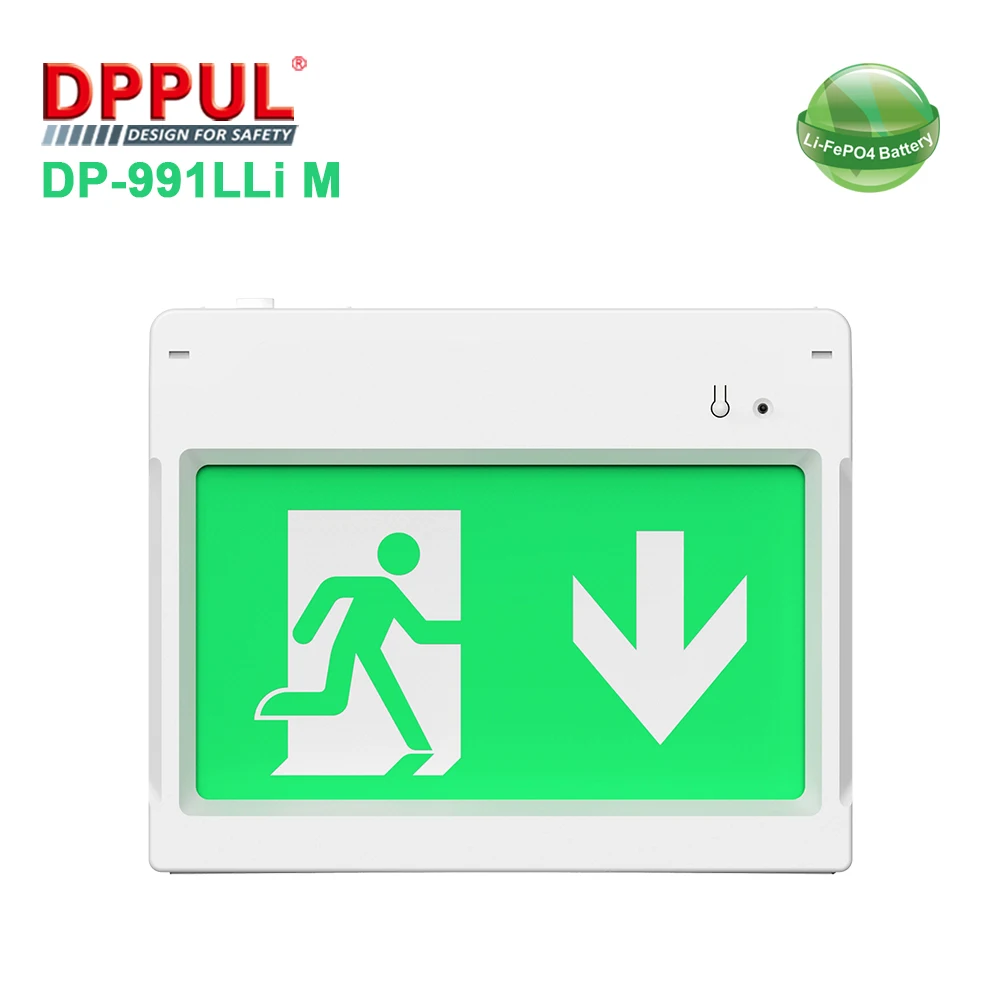 Evacuation LED Emergency Exit Sign Stair Exit Sign LED Luminous Fire Exit Safety Signs LiFePO4 Emergency exit Sign