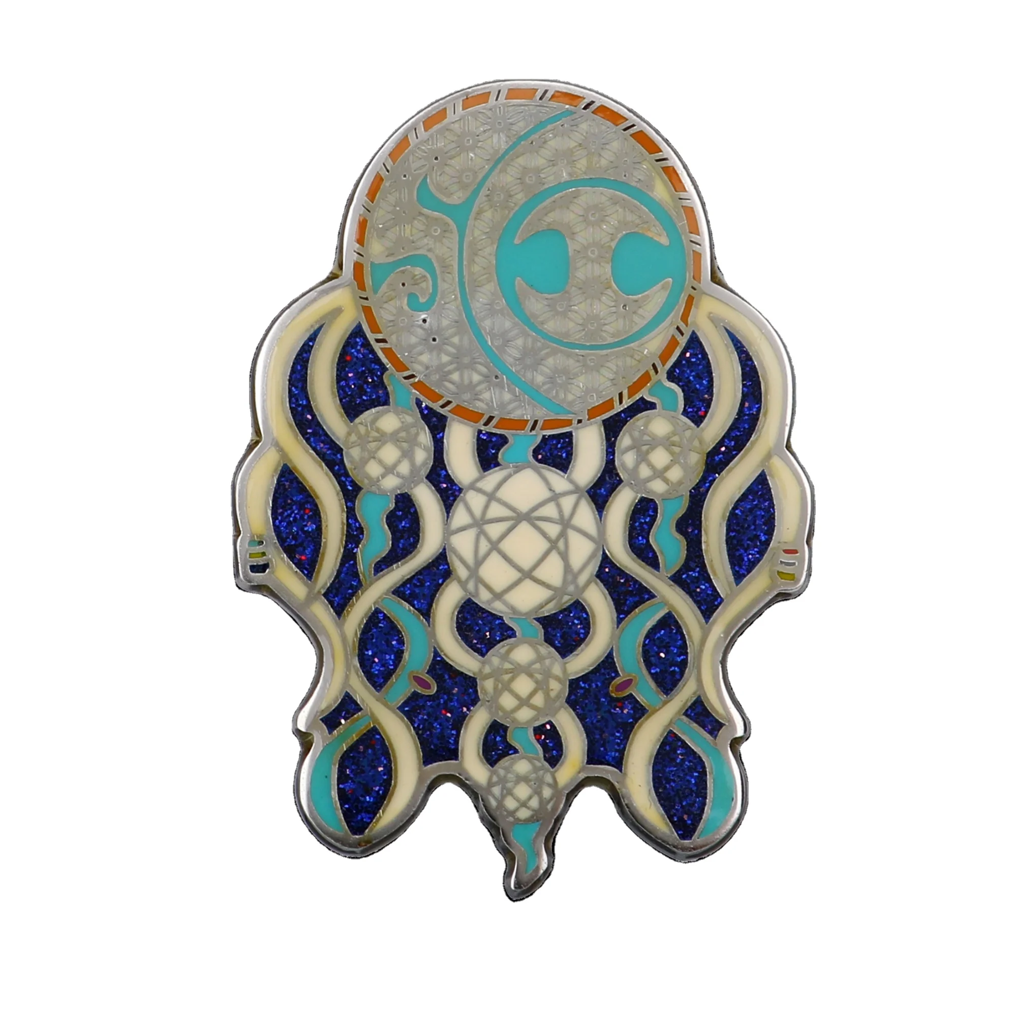 Custom Design With Golden Powder Glitter Lapel Pin Perfect For Company Association School Military Army Logo Metal Pin Badge