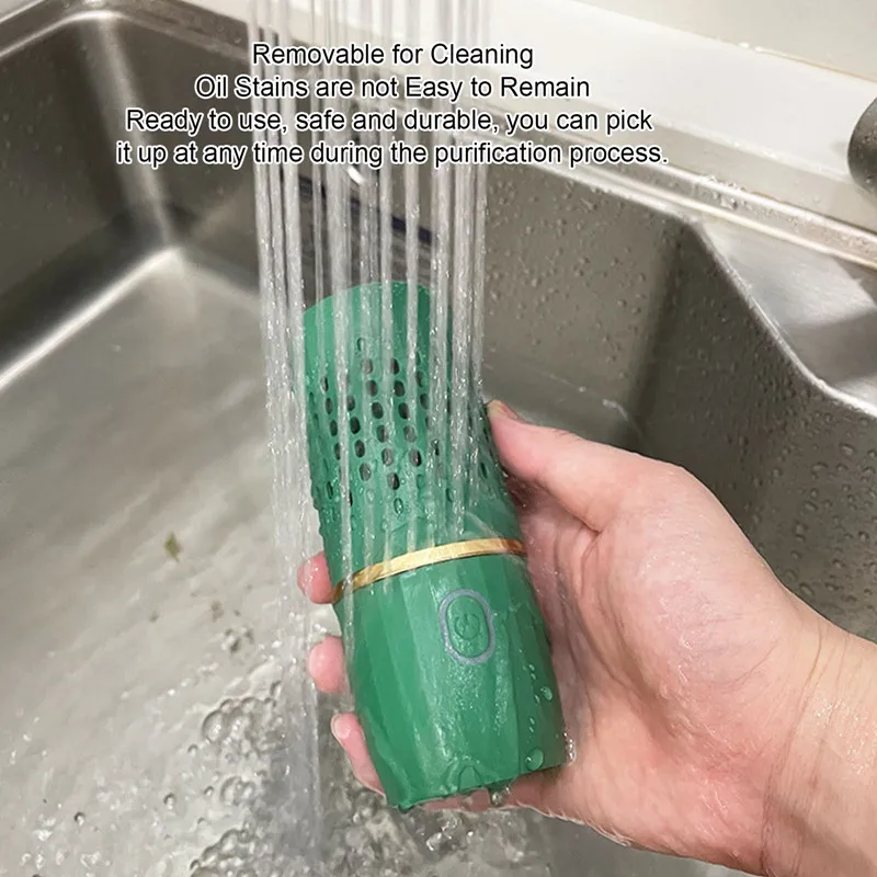 Portable Fruit Vegetable Washing Machine Capsule Shape Wireless Food Purifier Household Pesticide Disinfection vegetables