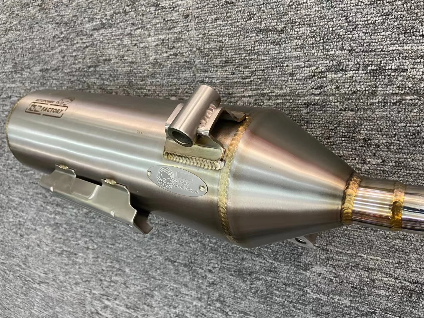 SRZ octopus 6 generation all argon welded polished exhaust pipe straight mounted NMAX155