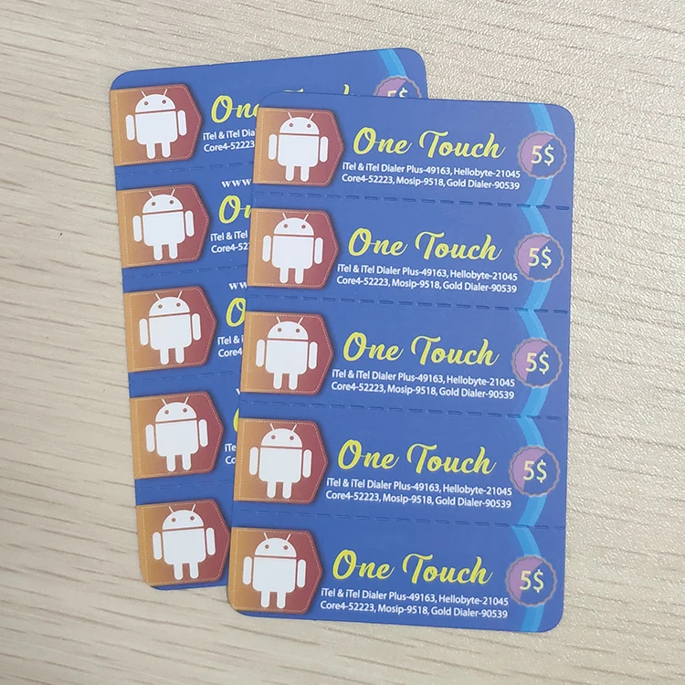 
Wholesale printing international mobile calling pin number paper scratch phone card 