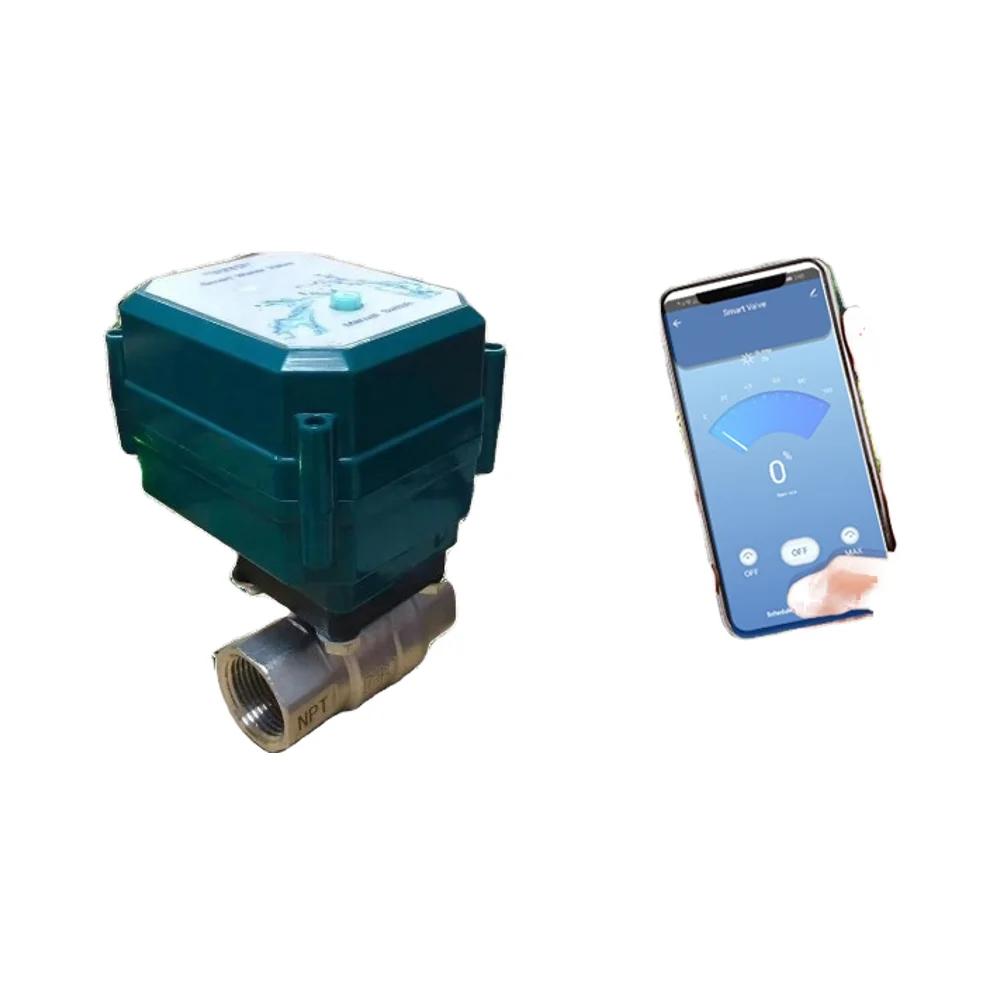 WiFi Electric Ball Valve Wireless APP Remote Control DN8~DN32 High Temperature Resistance Long Life Water