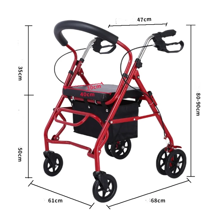 Folding Aluminum Walking Assist Device Machine For Disabled Elderly People Patient Upright Walker Rehabilitation Equipment