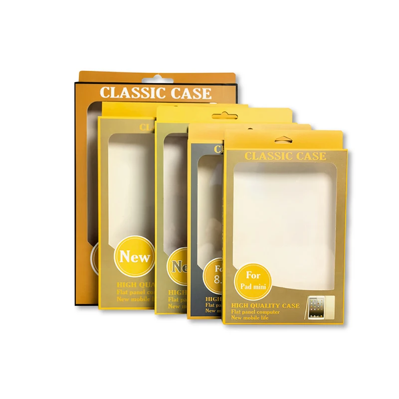 Customized IPad Paper Box Packaging Tablet Computer Protective Cover Outer Packaging Transparent Window Paper Box