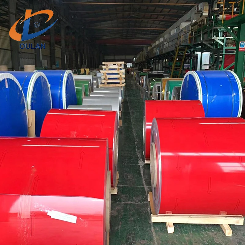 3003 color coated aluminum coil jujube red yellow dark blue aluminum magnesium manganese alloy Prepainted Aluminium Coil