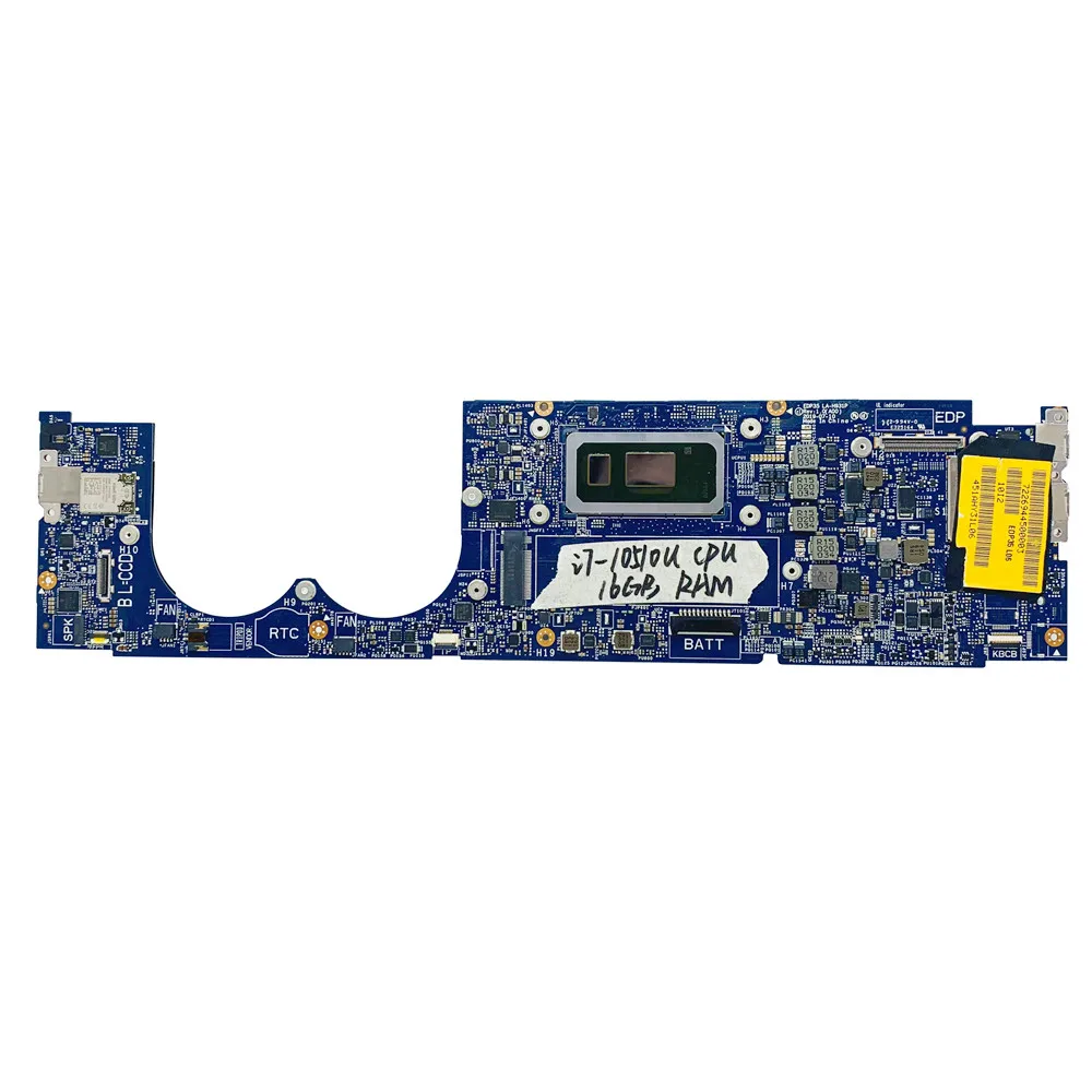 Original For DELL XPS 13 7390 Laptop Motherboard With I7 -10510U CPU LA-H931P CN-0F3VKC 0F3VKC F3VKC 100% Tested Fast Ship