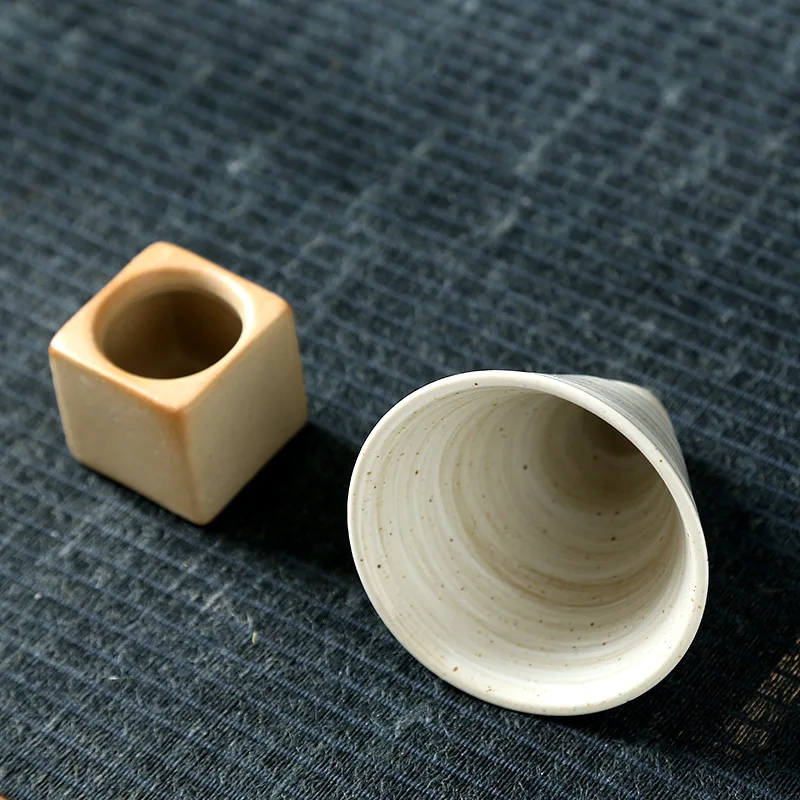 200ml big capacity Funnel cone without handle  arabic ceramic coffee cup