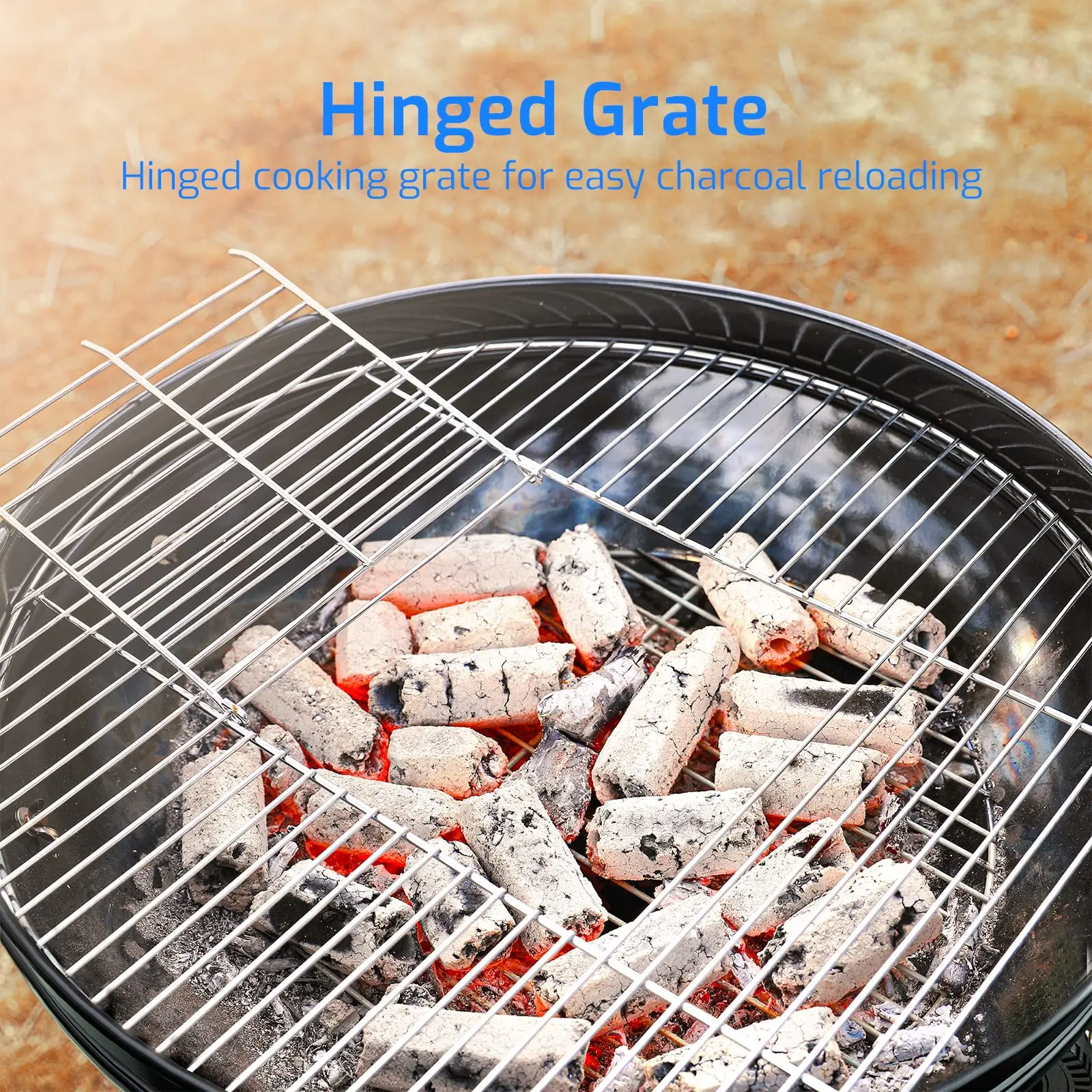 Weber Barbecue Kettle Charcoal Outdoor Picnic Heat Control Round Trolley BBQ Gril