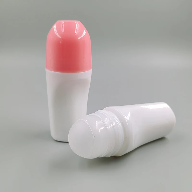 wholesale empty deodorant bottle 50ml colorful Ceramics Roll on Bottle custom logo deodorant bottles maker