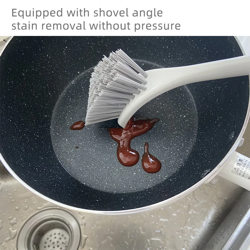 Long-Handle Plastic Kitchen Scrub Brushes Stiff Bristle Dish Scrubber for Sink Pots Pans Cleaning-for Cars and Household Use