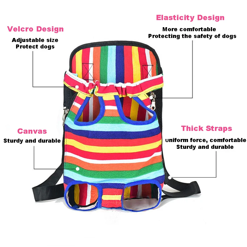 Customized Pet Backpack Carrier Portable Backpack Dog Out Ventilated Breathable Washable Bike Outdoor Pet Dog Bag Carrier