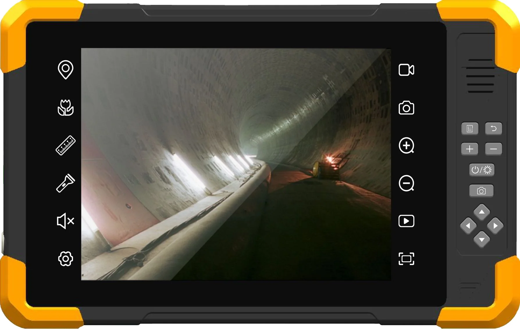 10.1inch LCD Rugged Touch Screen Li-battery Powered 4 Split Quad Recording Video Security Monitor