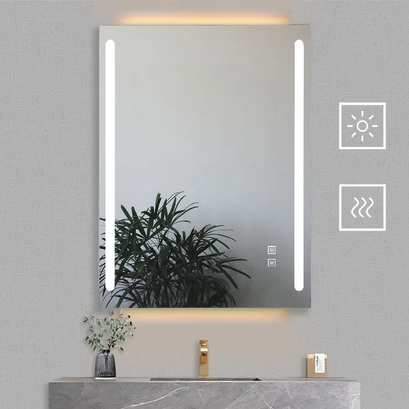 High-quality Rectangle Antifog Protective Film for Glasses LED Strip Light Bath Anti Fog Mirror Smart Bathroom Mirrors