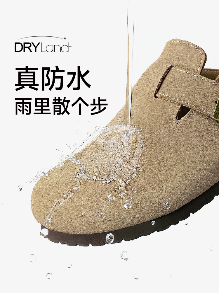 Fashion Walking Styles Casual  Shoes  Unisex Suede Upper Cork Soled Birkenstocks Platform Slippers