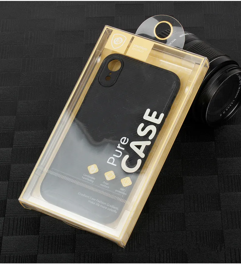 
Clear PVC Printing Retail Package Box for cell phone case 