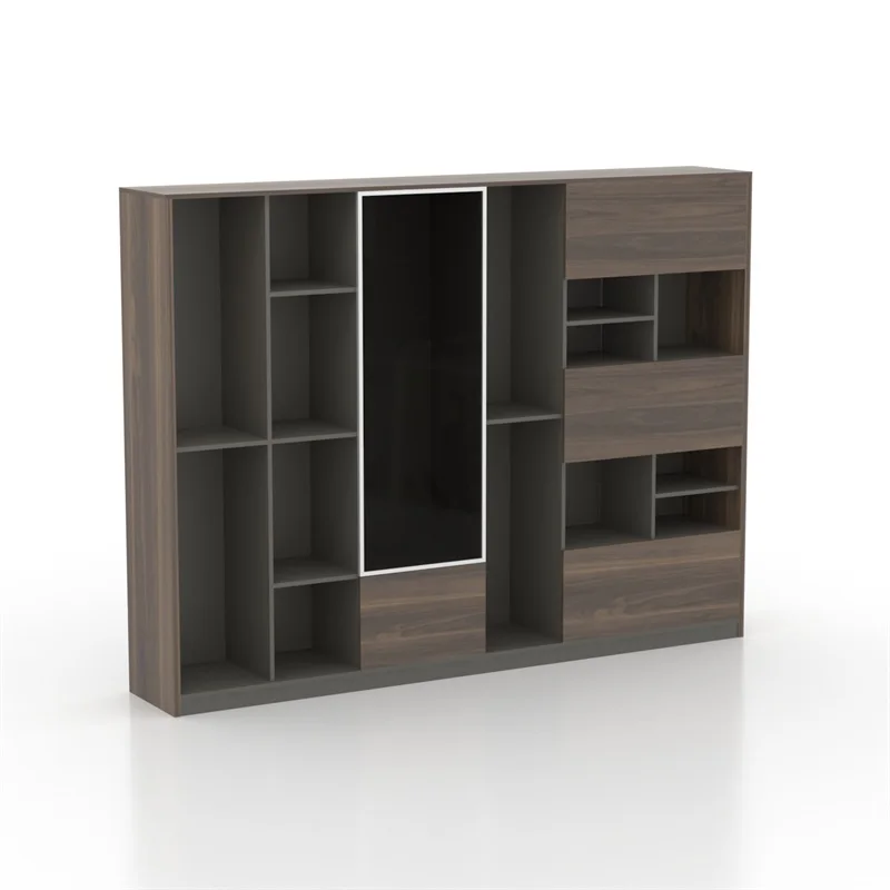 Modern Design Filing Cabinet For File Storage With Wooden Top Box Office Furniture Melamine Particle Board