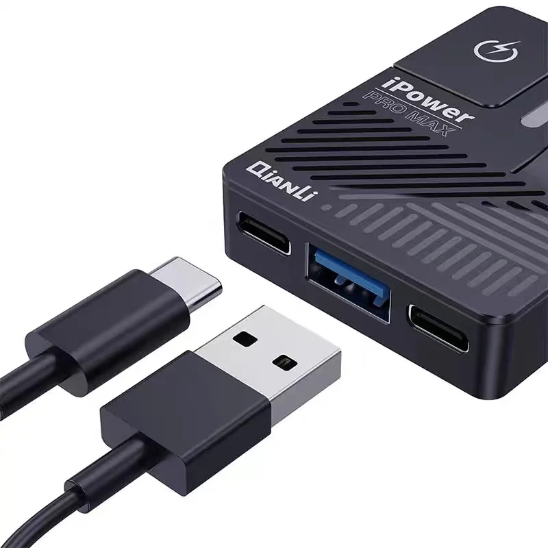 Qianli 7th Ipower Pro Max Power Supply Cable Test Cable One Click Power on Dual Connector Design Suitable for IP6G-14PM Repair