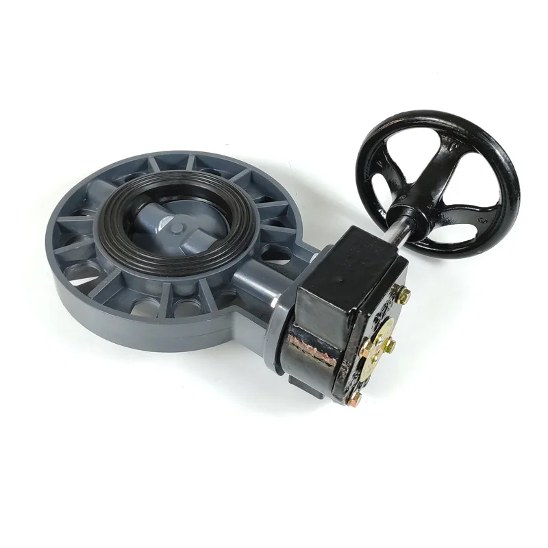 High Quality With Nice Price 1'-8' PVC Red Handle Compact Butterfly Valve