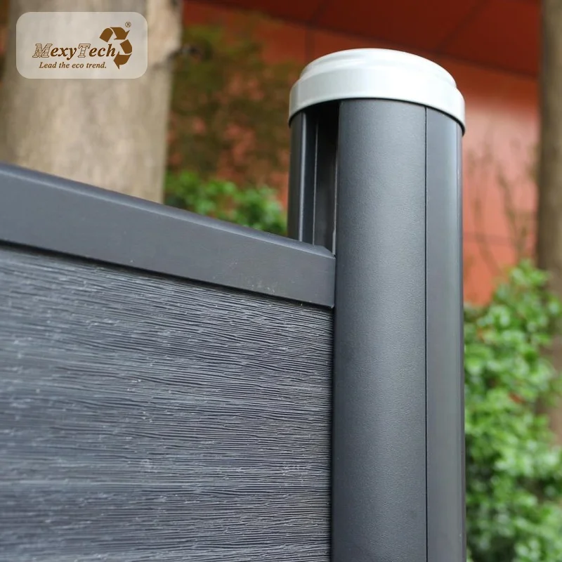 ECO FRIENDLY outdoor wpc euro fence garden fencing decorative Wood Plastic Composite balcony fences for houses