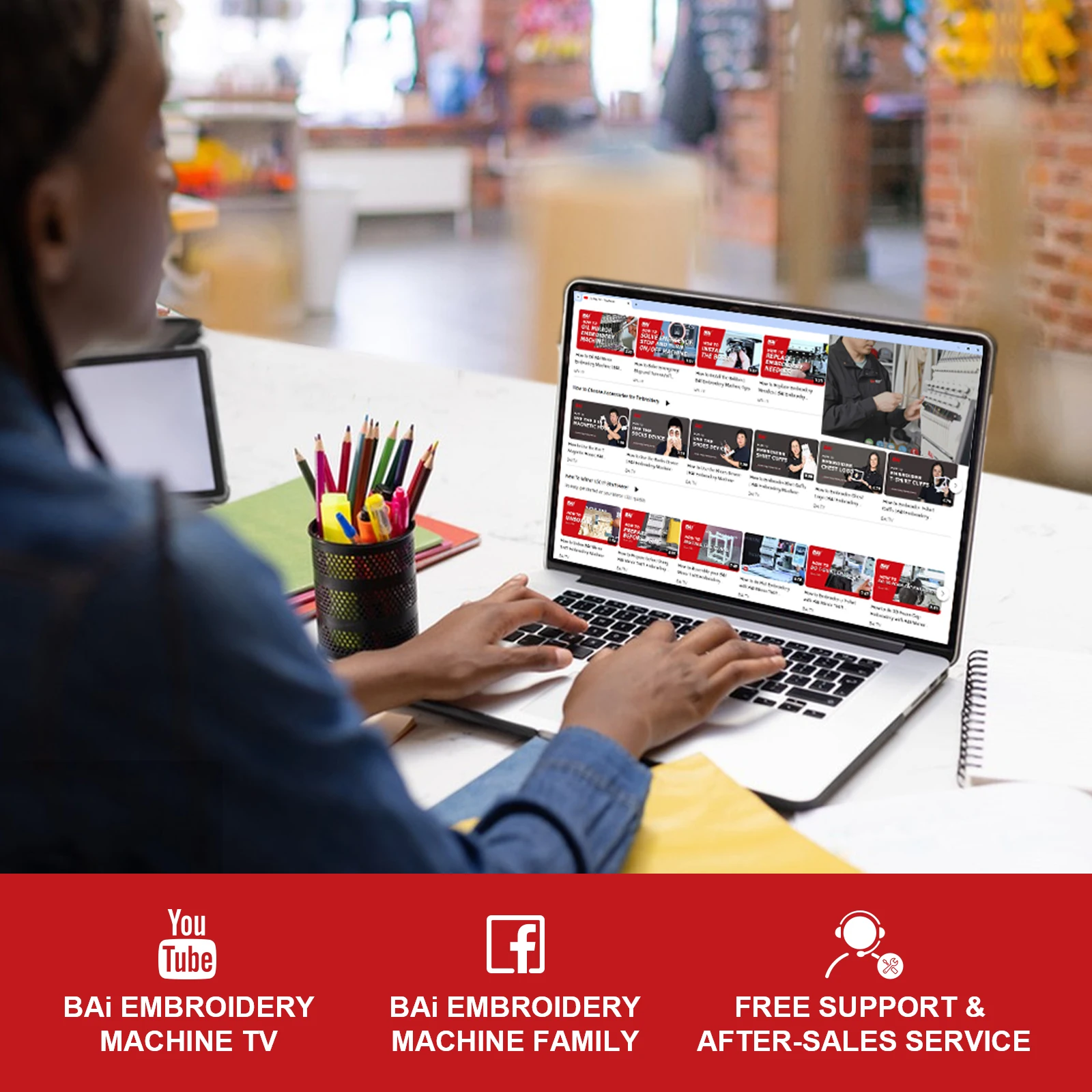 BAi embroidery machine for shirts hat flat shoes dress garment machine in apparel embroidery machine