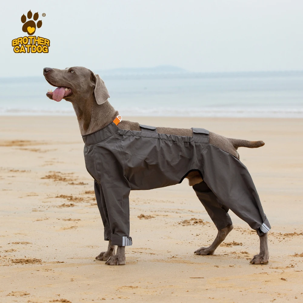 Hoodies dog raincoat and pants set Wholesale legs and body reflective all-inclusive pet raincoat