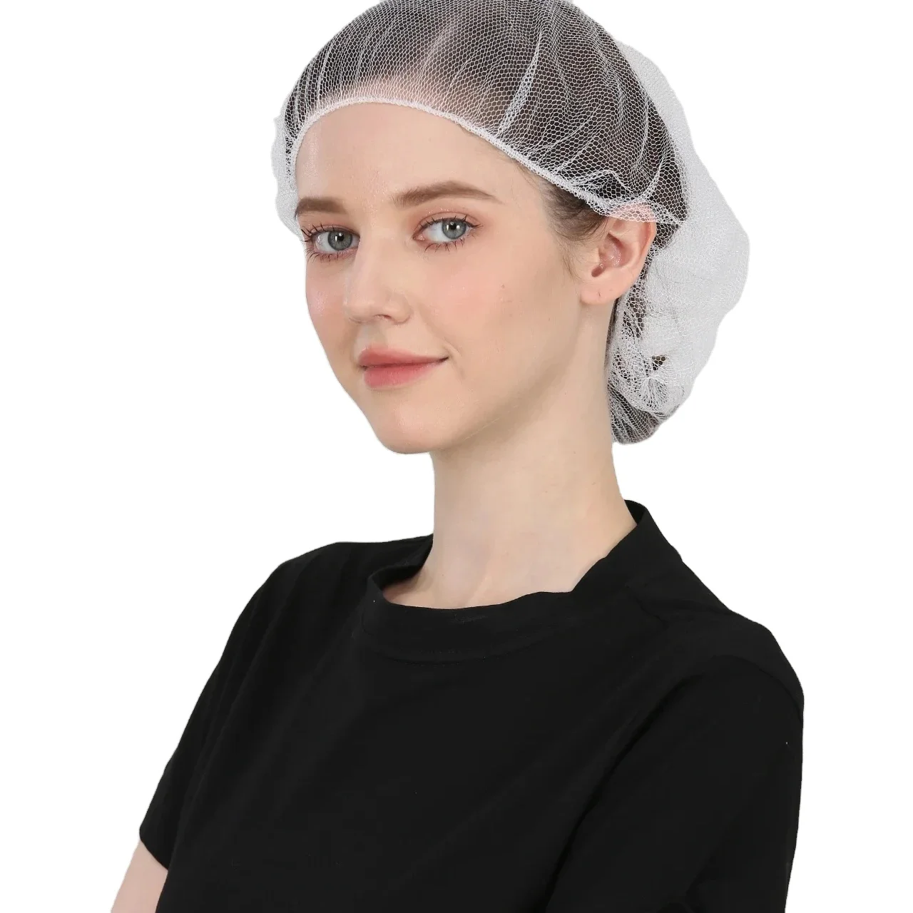 Nylon hairnets disposable hair net cofias for food safety