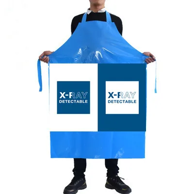 Hot selling polyurethane waterproof white welding plastic butcher PU apron