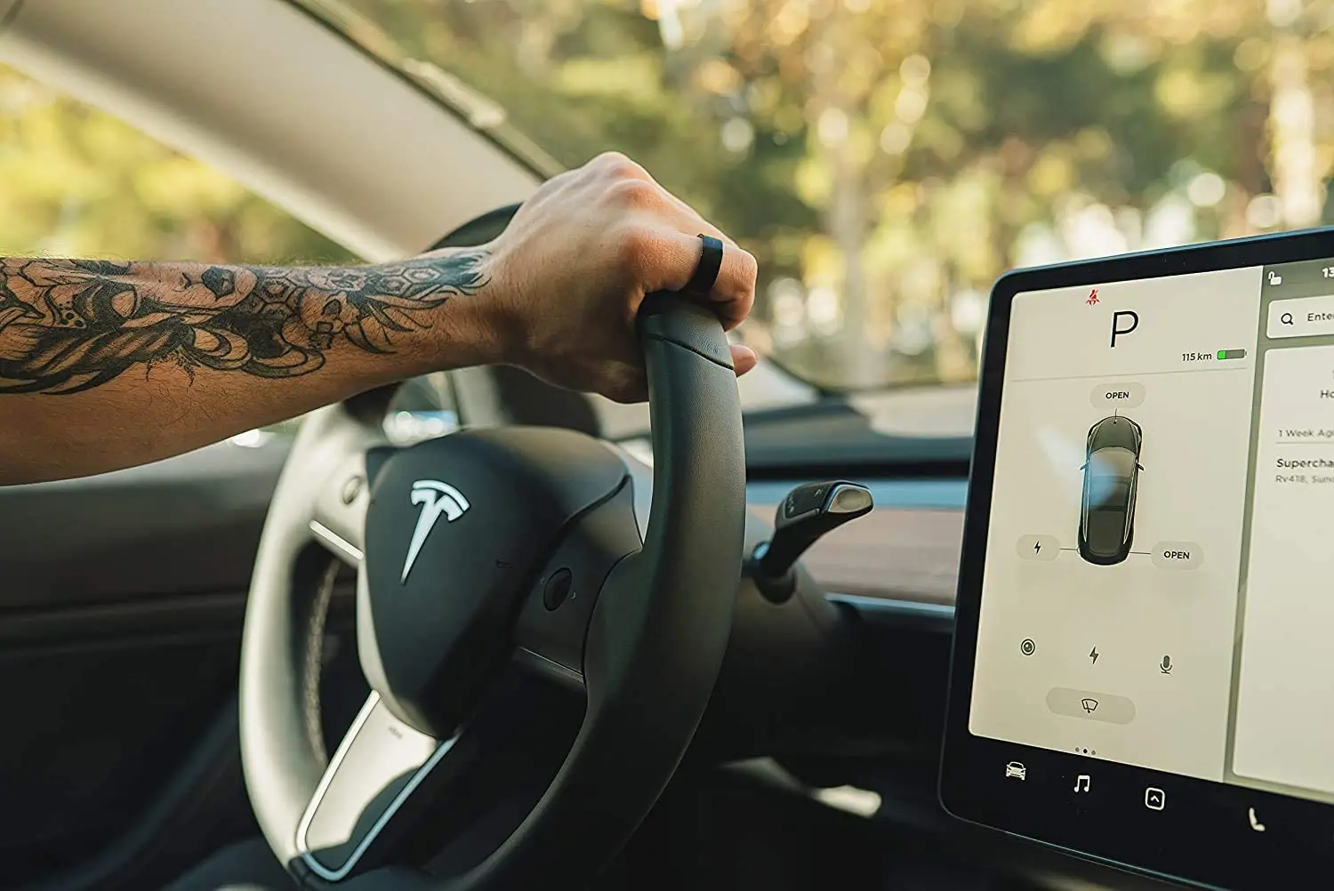 Tesla Smart Ring Ceramic Ring for Model 3/Y/X/S and Cybertruck to replace key card  Tesla key ring NFC