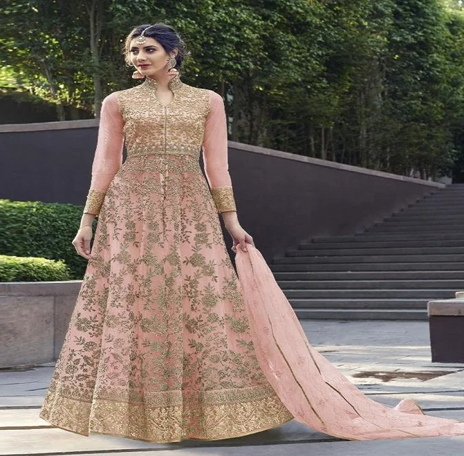 
Exclusive High Quality Party Wear Heavy Embroidery Anarkali Suits Women Retail Shopping India Surat 