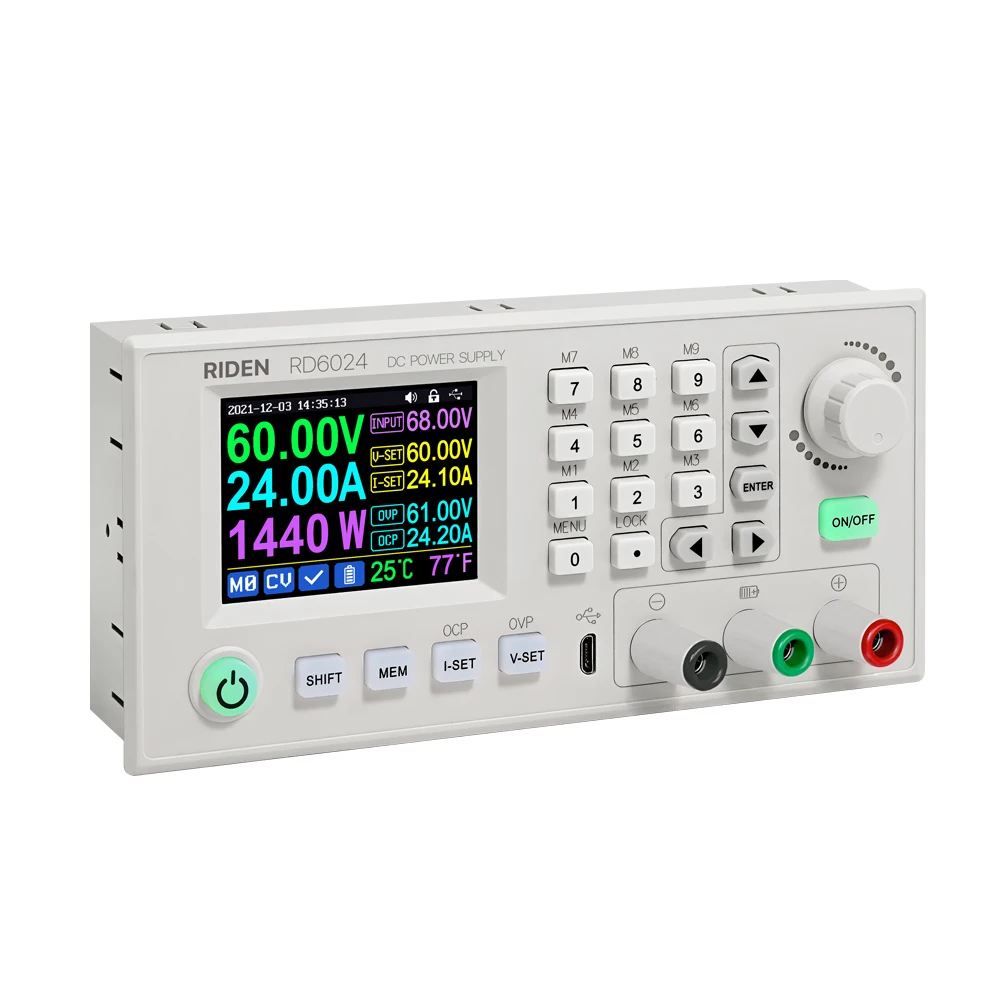 RD RD6024 USB DC - DC Voltage current Step-down adjustable Power Supply module buck Voltage converter voltmeter 60V24A