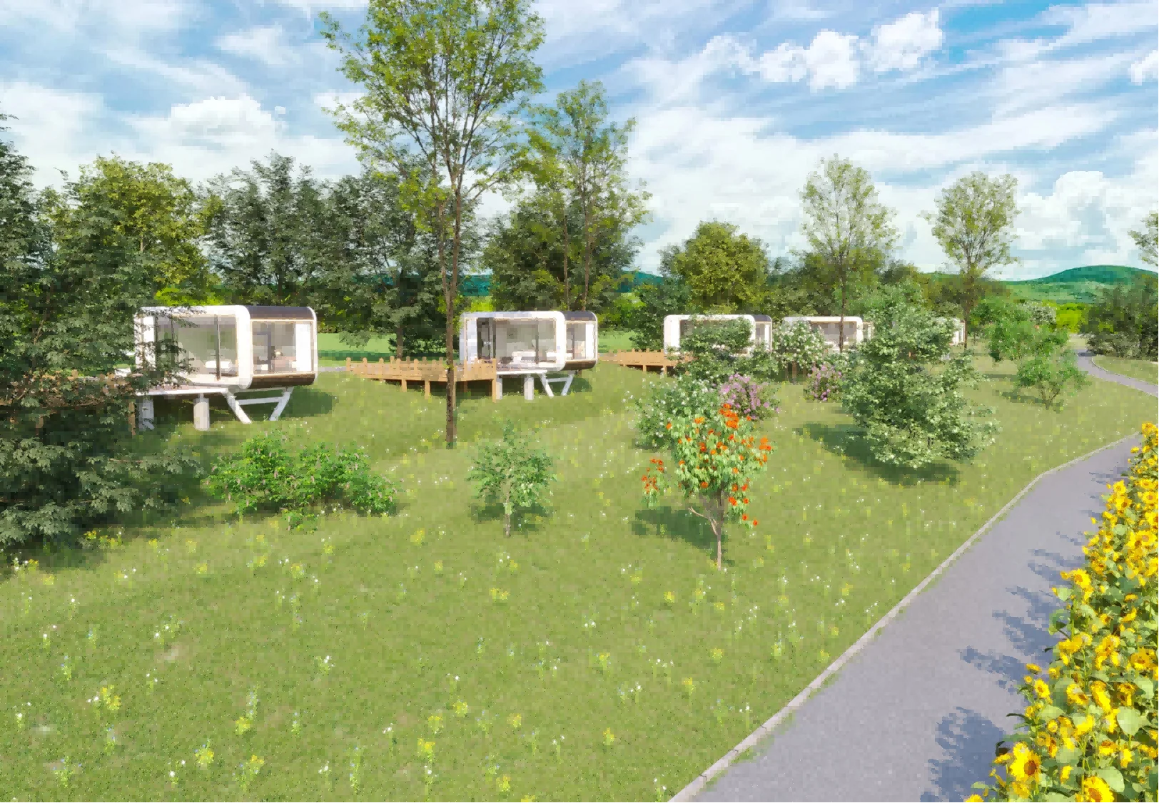 Sleep Pod Bed Capsule Whole Furniture Tiny House Capsule House Modular Easy Build Outdoor Camping Hotel Capsule