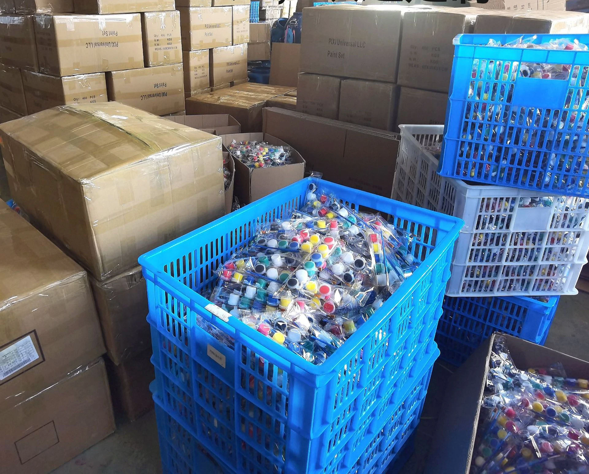 Wholesale non toxic cheap mini 3ml strip pot kids acrylic color paint quick drying water soluble acrylic paints