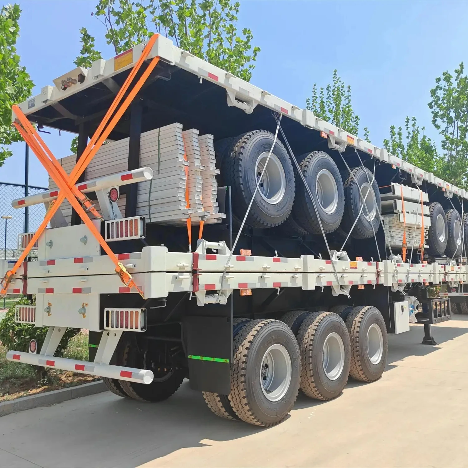 High quality flat semi-trailer