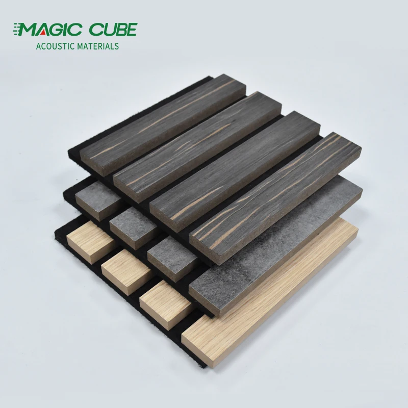 Factory price sustainable wood slat acoustic panels wooden slats MDF paneling for wall decorative