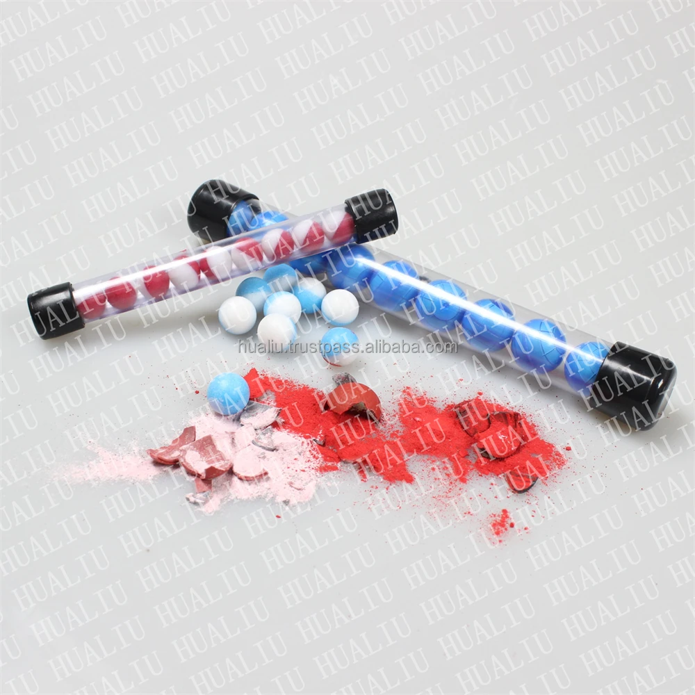 Оптовая продажа несмертельного оружия OEM 0 68 калибра CS Paintable pullet Paintball powledar pellets барьерные шарики из твердого порошка