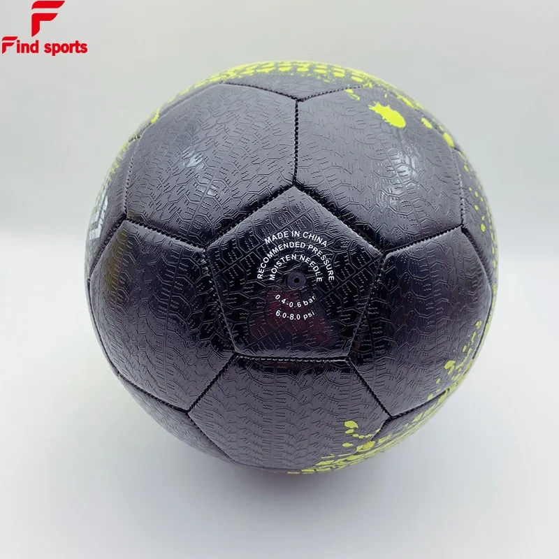 
2020 newest tire leather street football promotional soccer ball with logo printed for training 