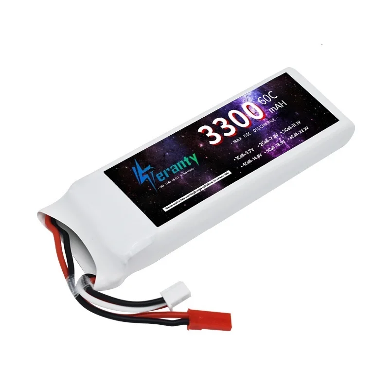 Квадрокоптер 7 4 V 2S 3300MAH 60C для пульта дистанционного управления автомобиля FPV drecopter Boat Deans T JST XT30 XT60 Connector Battery