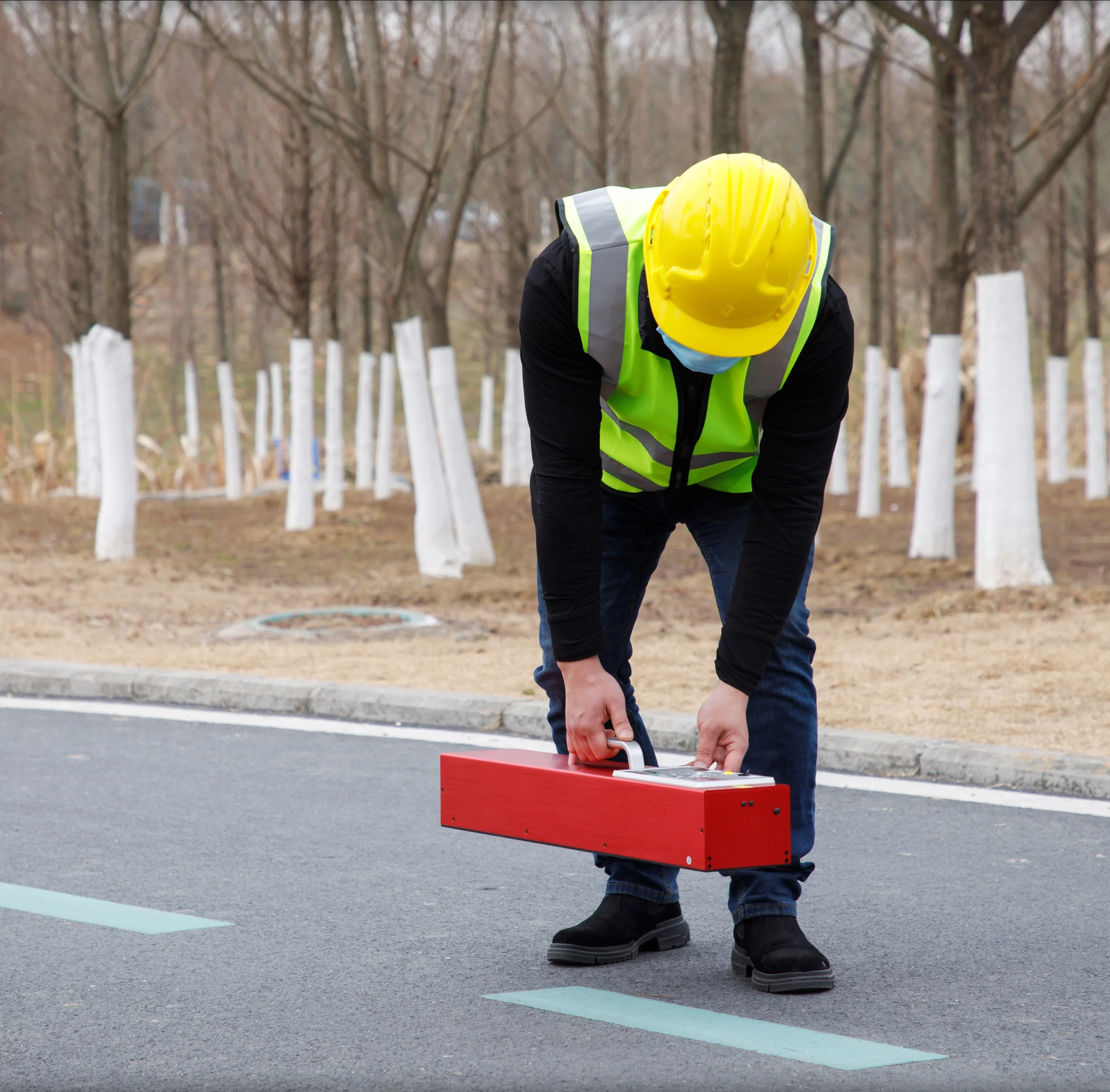 Touch Screen Retroreflectometer For Road Line Marking Retro Reflecting Measuring Instrument