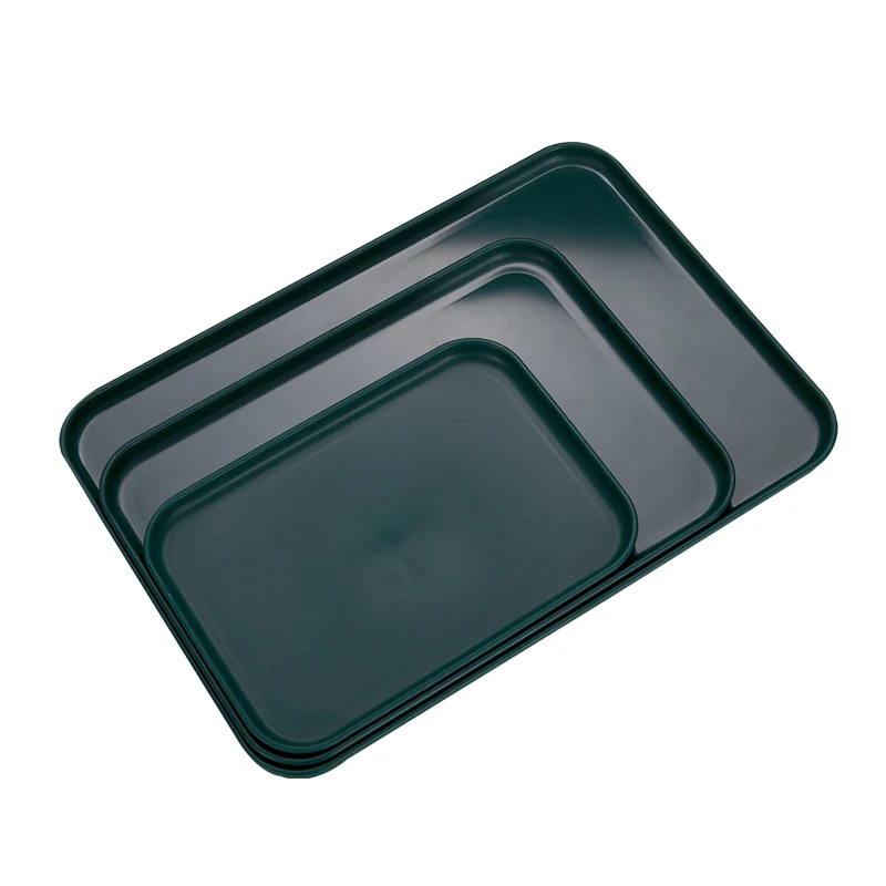 Unbreakable tray 31*22.5cm Restaurant Serving Tray Household  Rectangular Dinner Plate Water Cup Tea  Tray Plastic Fruit dish