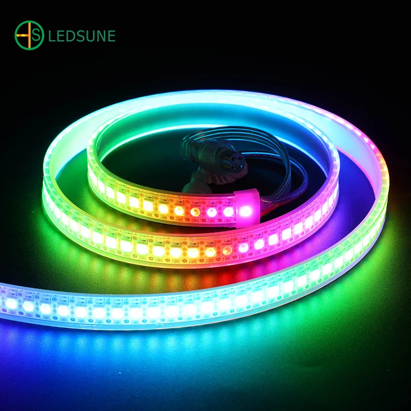 ws2815 led strip 12v digital individual addressable daul data signals smd 5050 DC12V 60 LEDs 144 Pixels ws2815 LED Strip Light