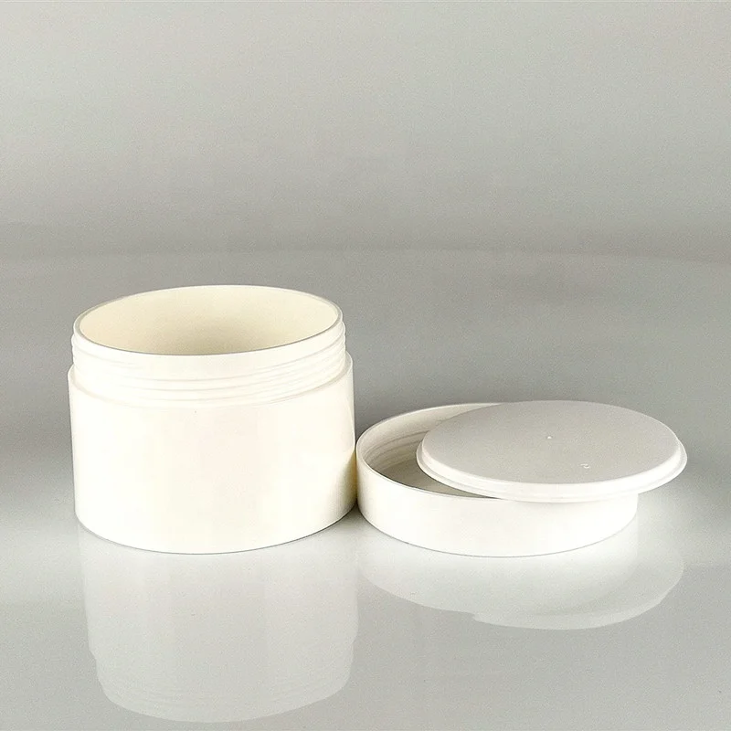 
Wholesale Supply Round Shaped 250g PP Material White Skin Care Cream Jar 