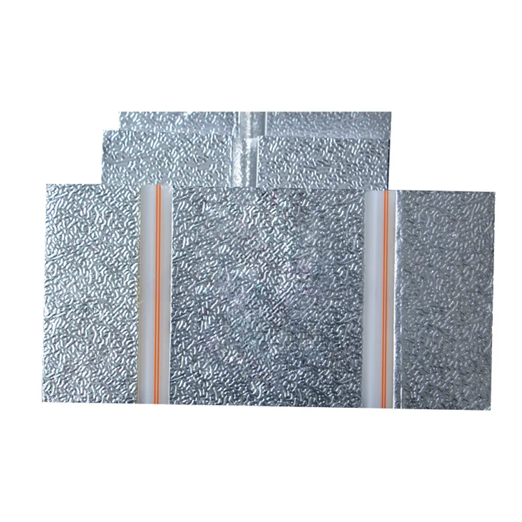 Grooved XPS foam board with Aluminium Foil for Underfloor heating cooling system Quick-Installation under floor heating plate