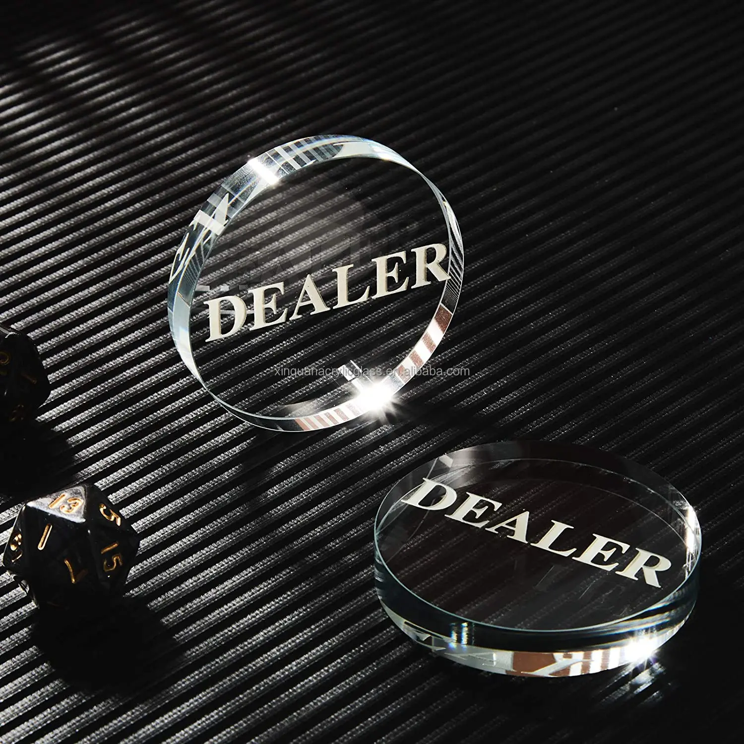 Customized OEM/ODM Transparent Round Custom Acrylic Poker Dealer Button,Poker Set Chips, Acrylic Button Poker All In Chips