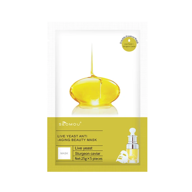 SEOMOU Live Yeast Moisturizing Repair Mask Korean Beauty Soothing Repair Mask
