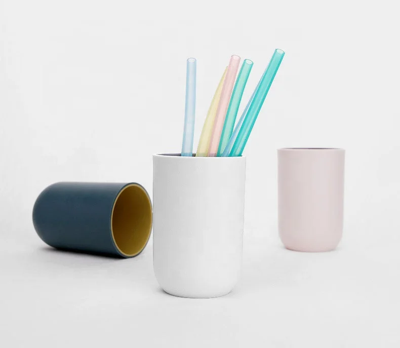 Eco-Friendly Reusable Drinking Straws Premium Food Grade Silicone Boba Straw
